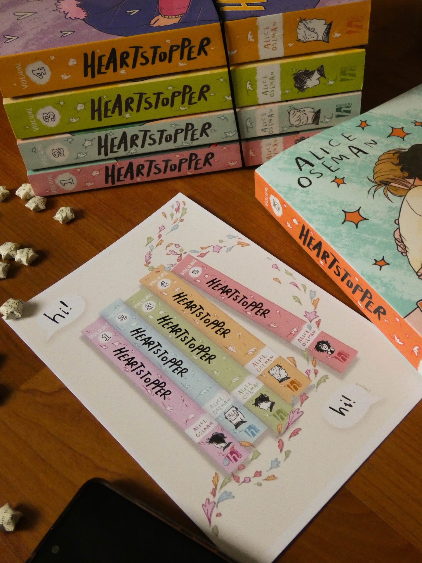 Heartstopper Bookstack - Book spine art print