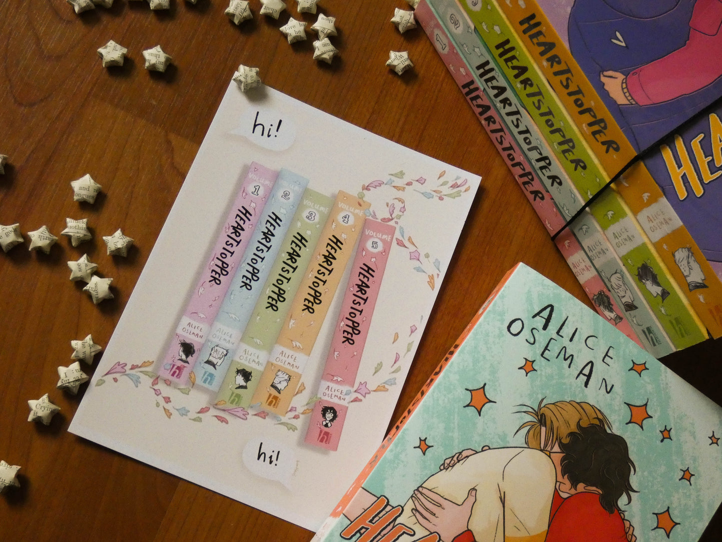 Heartstopper Bookstack - Book spine art print