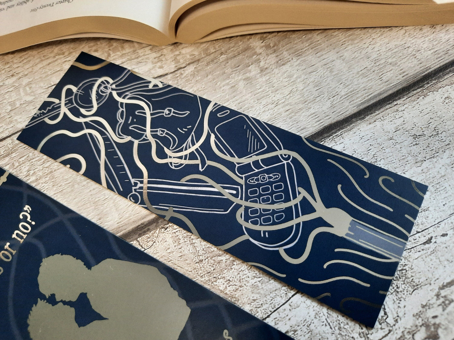 Yes or No? - Silver foiled bookmark - All For the Game/The Foxhole Court by Nora Sakavik