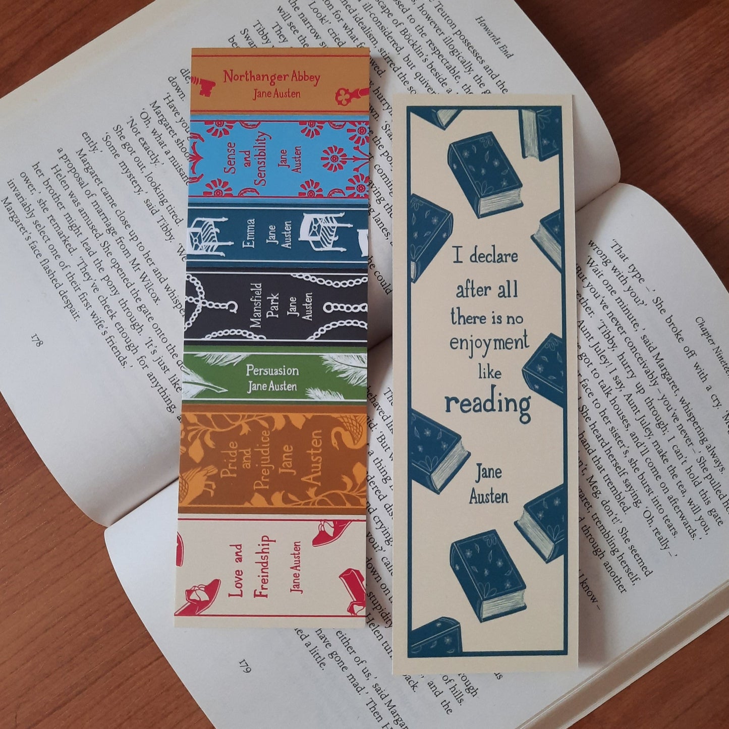 Jane Austen Bookstack - Bookmark - Clothbound Classic bookmark