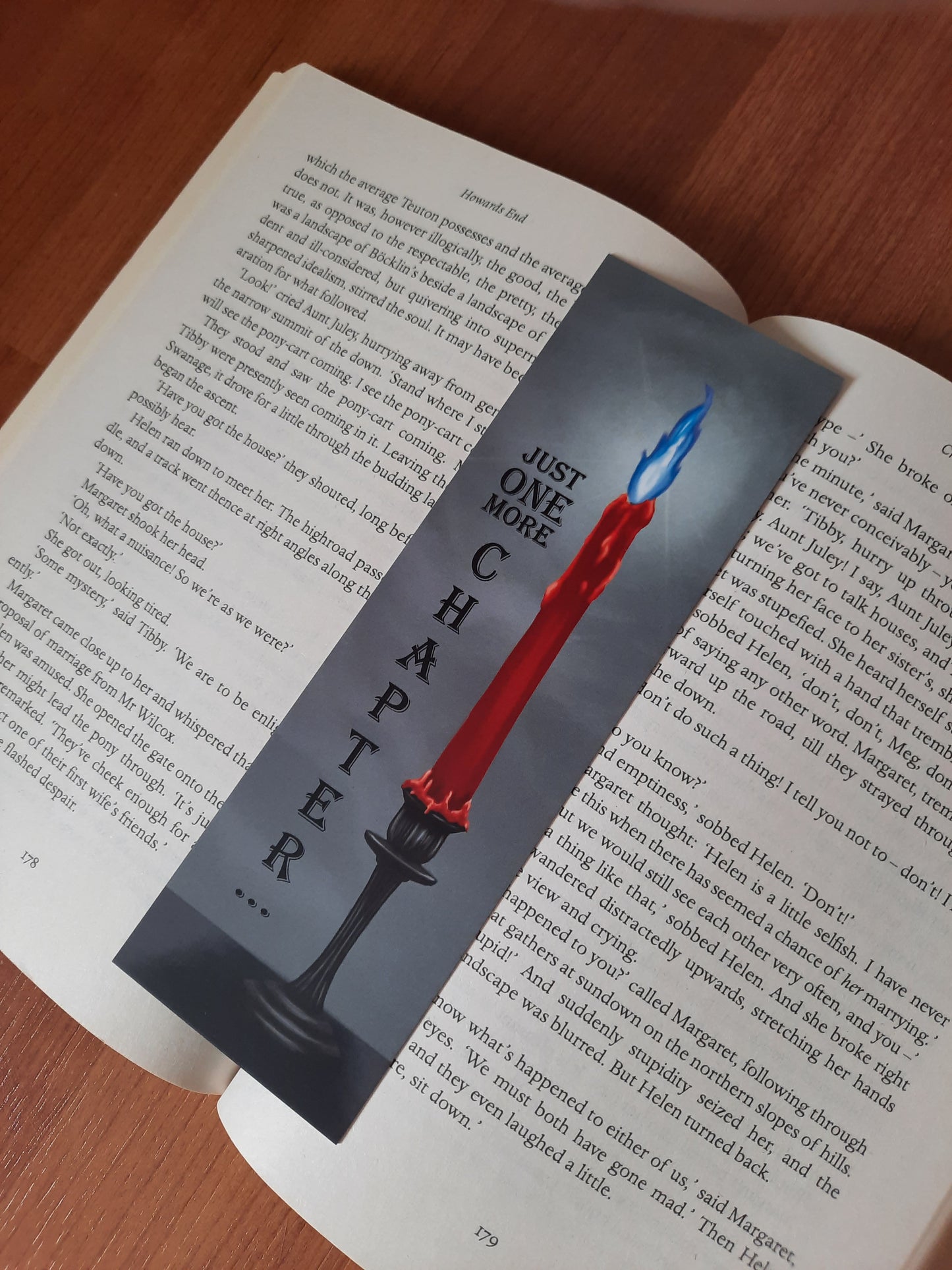 One More Chapter- Bookmark - gothic inspired bookmark