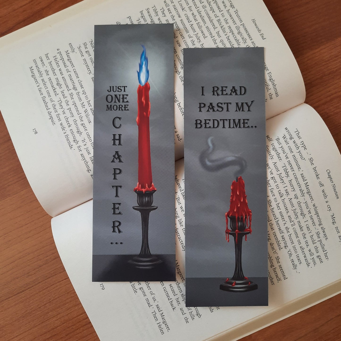 One More Chapter- Bookmark - gothic inspired bookmark