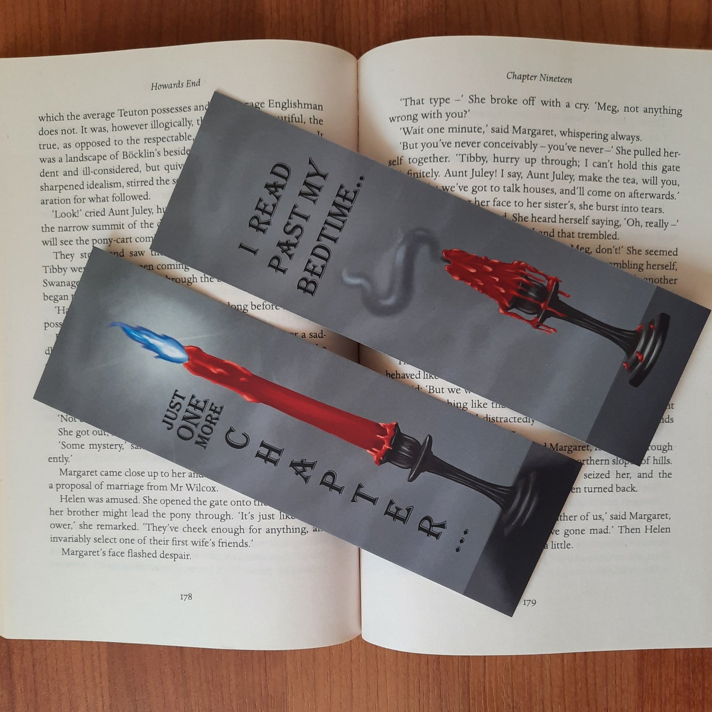 One More Chapter- Bookmark - gothic inspired bookmark