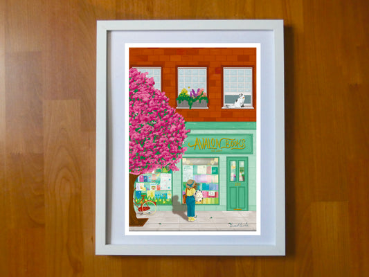 Avalon Books - Art Print - Original Wall Art