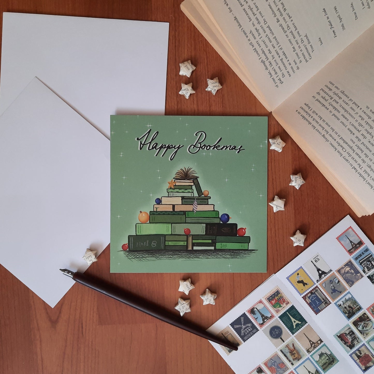 Happy Bookmas - Holiday Greeting Card