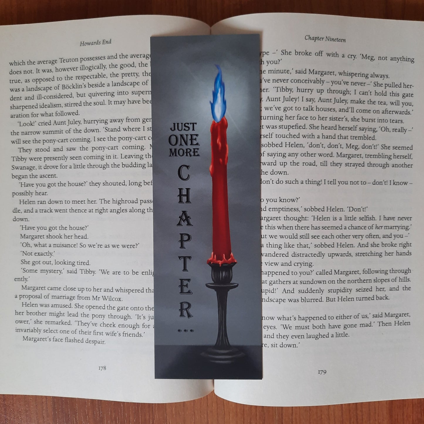 One More Chapter- Bookmark - gothic inspired bookmark