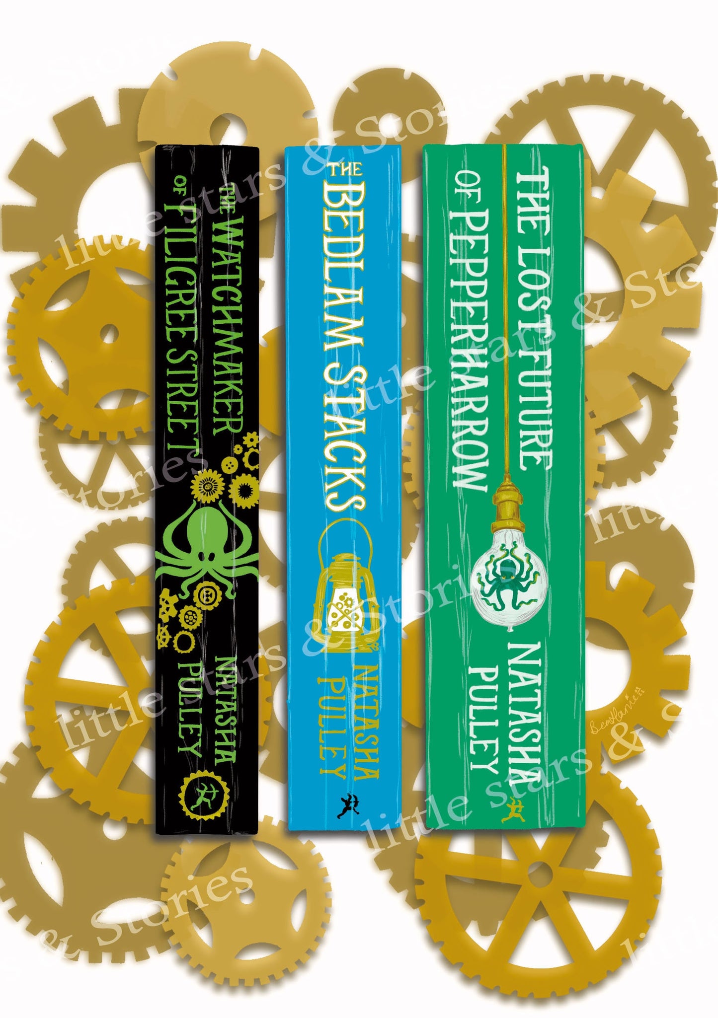 Filigree Street Bookstack - Book spine art print