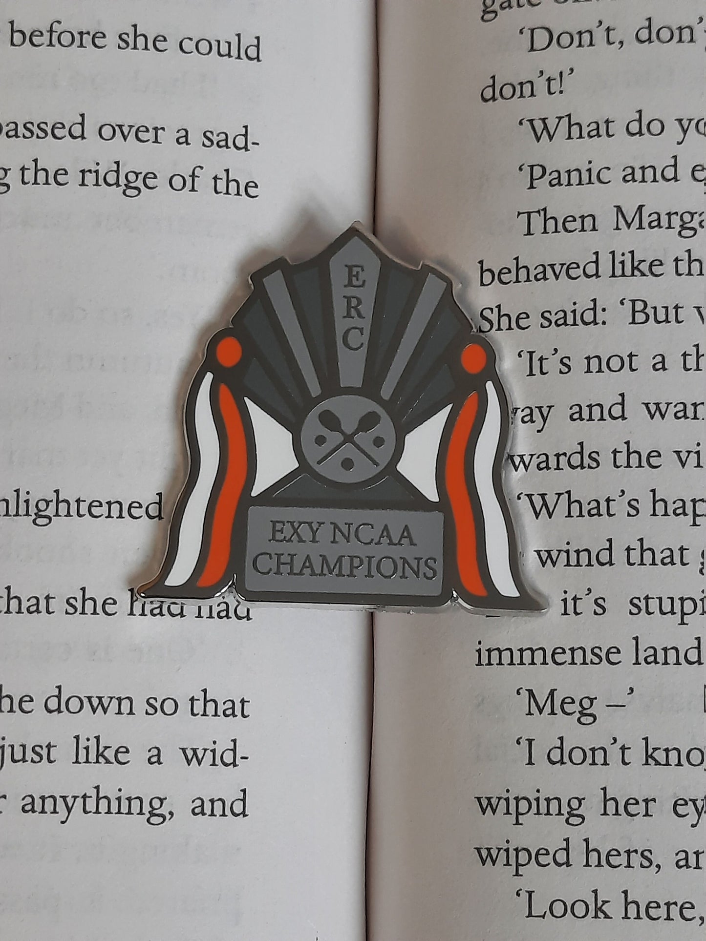 Exy Champions - Enamel Pin - All For the Game/The Foxhole Court by Nora Sakavik