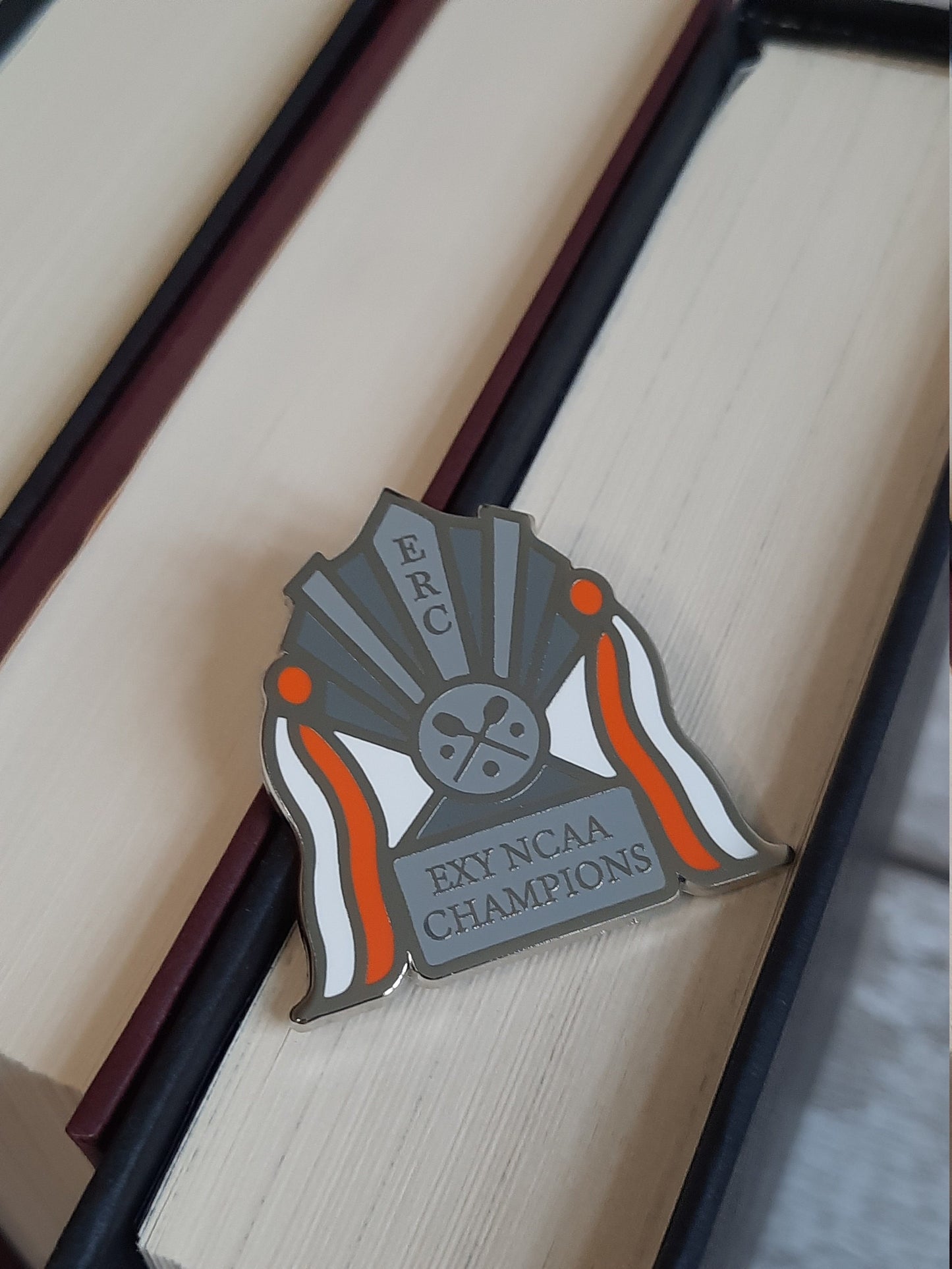 Exy Champions - Enamel Pin - All For the Game/The Foxhole Court by Nora Sakavik