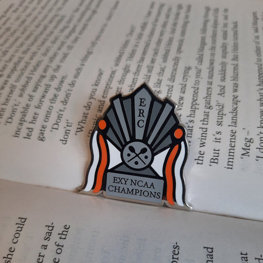 Exy Champions - Enamel Pin - All For the Game/The Foxhole Court by Nora Sakavik